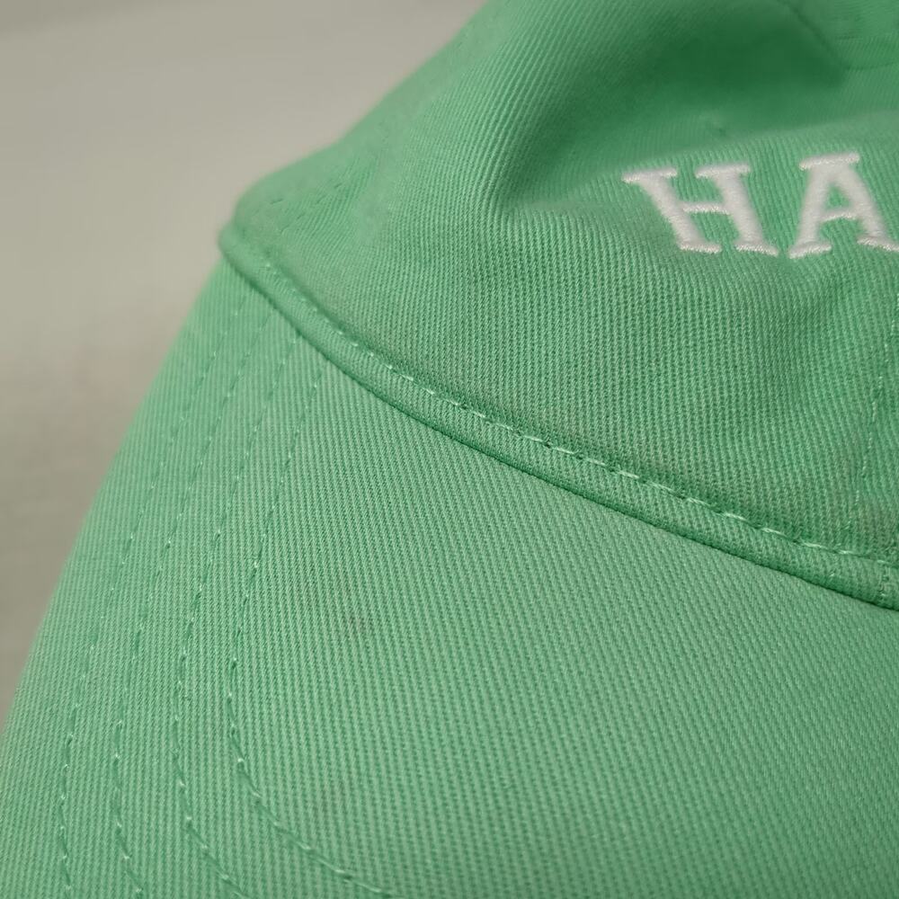 Aerie Baseball Cap Green One Size Happy Embroidered Cotton Slideback Hat - Picture 11 of 11